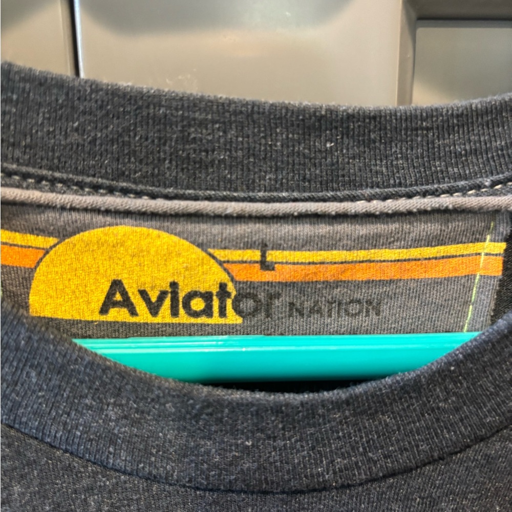 Aviator Nation boyfriend Rainbow Graphic T-Shirt* sold out * size lrg - Picture 6 of 9